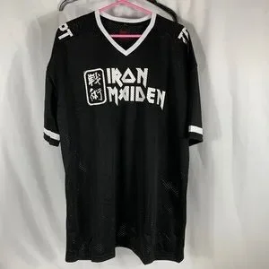 新品／L】アイアンメイデン漢字AMERICAN FOOTBALL JERSEY